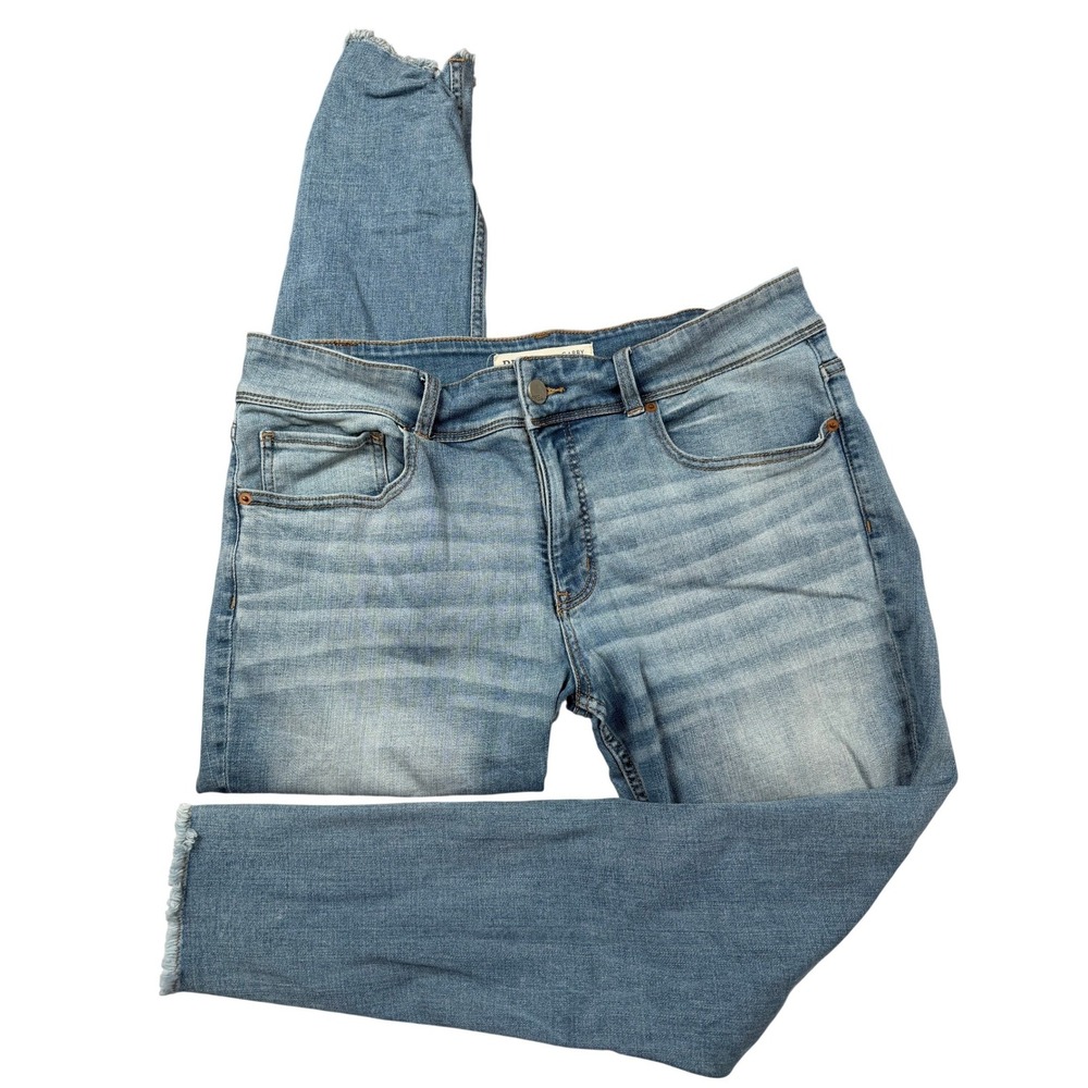 BKE Gabby High Rise Curvy Ankle Skinny Jeans Distressed Blue Size 31